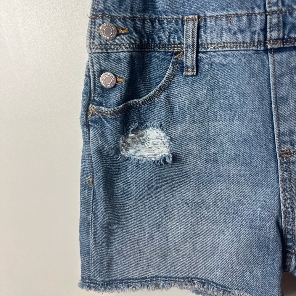 Old Navy Blue Denim Overalls - Picture 2 of 9